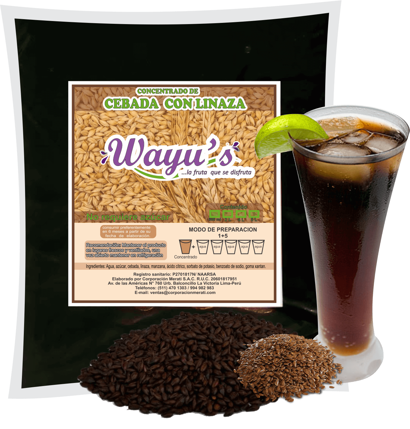 Concentrado de Cebada con Linaza